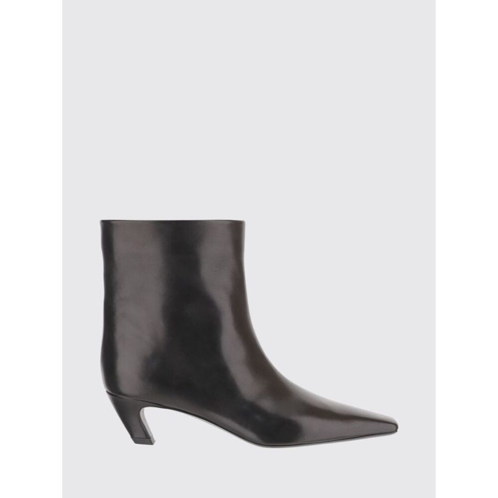 Khaite Women Arizona Low-Heeled Calfskin Ankle Boots Khaite With An Almond Toe
